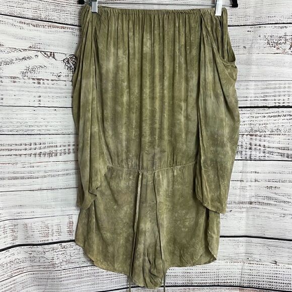 Blue life Romper Womens XS tie dye off the shoulder Cover up Resort beach boho - Picture 3 of 9